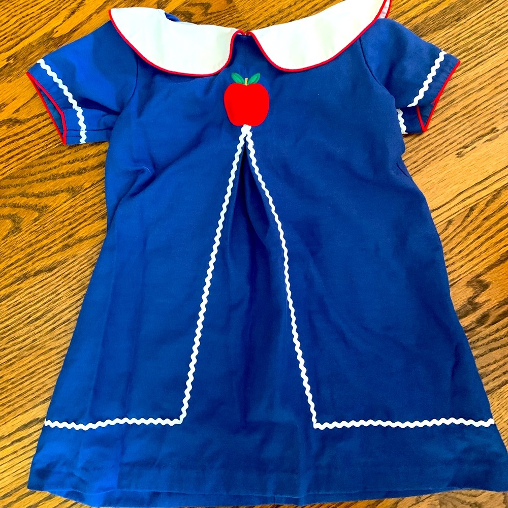 Back to school Apple dress 4T